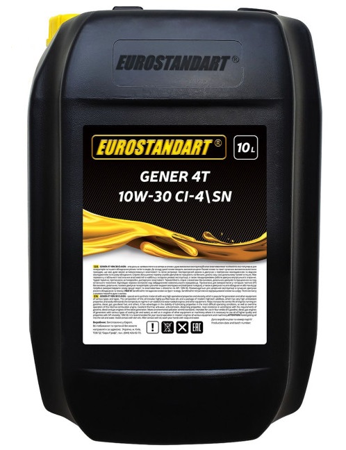 Олива моторна для генераторів EUROSTANDART GENER 4T 10W-30 CI-4/SN